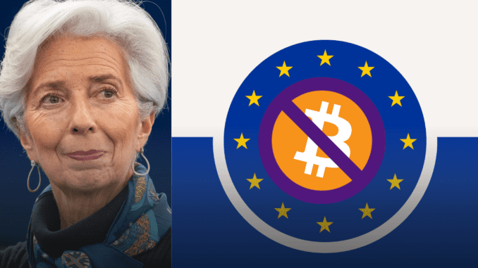 ECB President Christine Lagarde confirms that Bitcoin will not be adopted as a central bank reserve asset, citing volatility, lack of intrinsic value, and financial stability concerns.